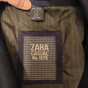 Zara men's black winter coat